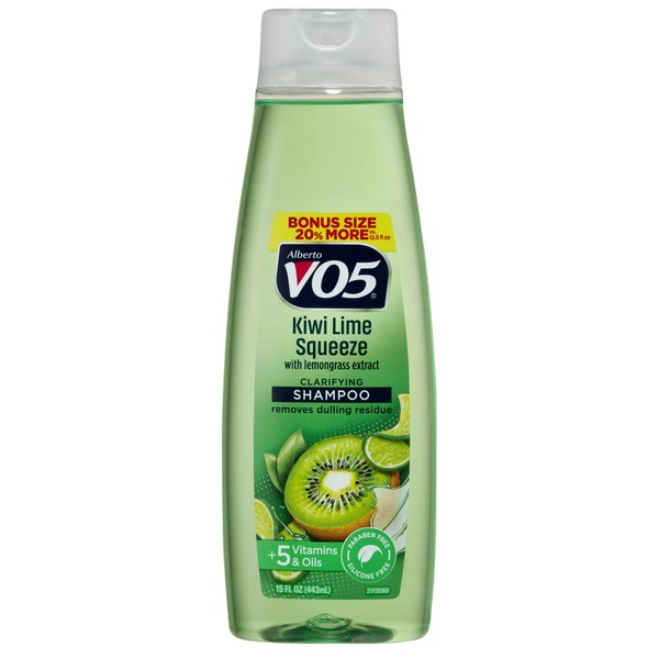 Alberto Vo5 Herbal Escapes Kiwi Lime Squeeze Clarifying Shampoo, 15 Oz