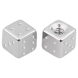 Pair of 316L Steel Dice Piercing Clasps, Stainless Steel
