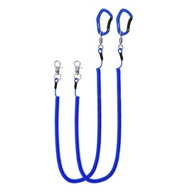 HERCULES Spiral Cord, Curling Cord, Wireed, Maximum Elongation 165.4 inches (420 cm), Load Capacity: 59.7 lbs (27 kg), Fishing Rod, Rod Band, Spiral Wire Cord, Rustproof, Elastic Cord, Includes