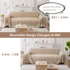 STACYPIK Boho Sofa Cover Beige Khaki Geometric Couch Cover for