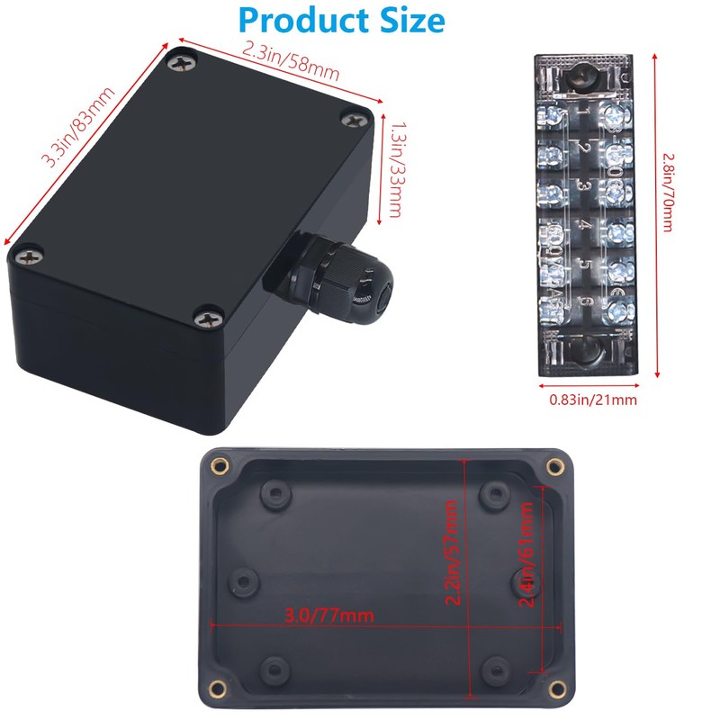 Otdorpatio Project BoxI P67 Outdoor Waterproof box Electronic Junction Box