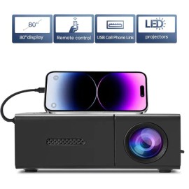 esukceso Mini Projector LED HD 1080P Home Cinema Portable Office Theater Movie Projector