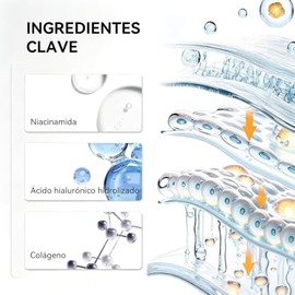 Mascarilla Facial de Colágeno en Hidrogel – 4 Unidades, Hidratación Duradera, Mejora la Elasticidad, Aporta Brillo Natural, Textura Suave y Refrescant
