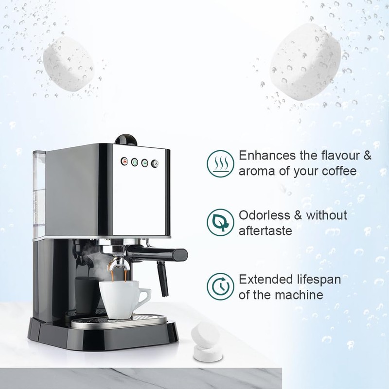 HOTUT Cleaning Tablets for Fully Automatic Coffee Machines, Pack of