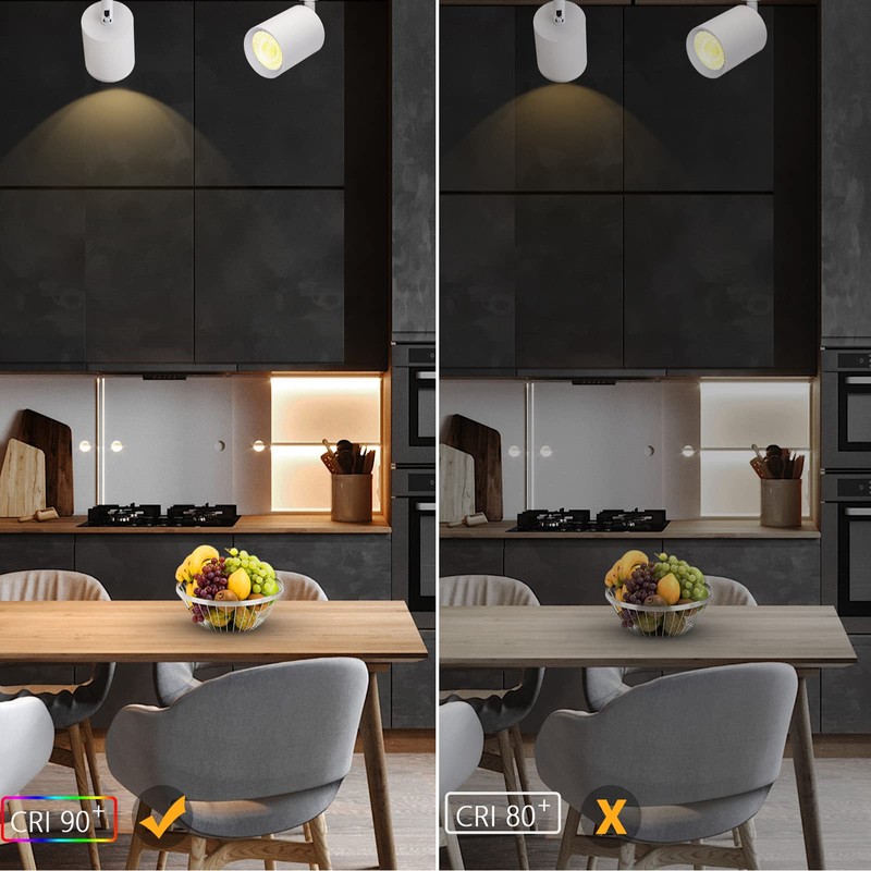 VANoopee Flush Mount LED Ceiling Spotlight Dimmable Adjustable Spotlight Directional