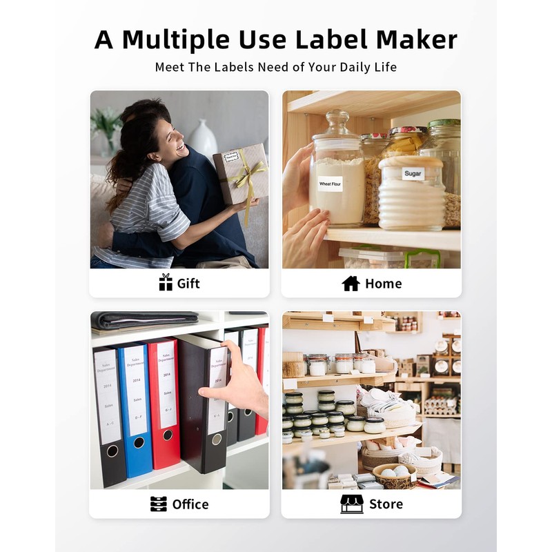 Phomemo Label Maker, M220 Barcode Printer, Thermal Bluetooth Label Printer