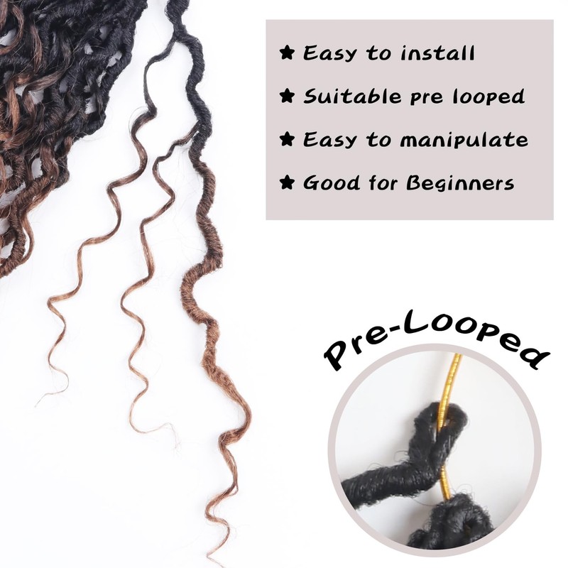 Vemet Goddess Locs Crochet Hair 12 Inch 9 Packs Synthetic