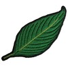 Green Leaf Patch - 3x1.25 inch. Embroidered Iron on Patch