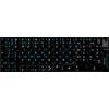 Programmer Dvorak - English New Non-Transparent Keyboard Labels Layout Black