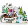Premier Large LED Light Up Christmas Animated Traditional Village Snow