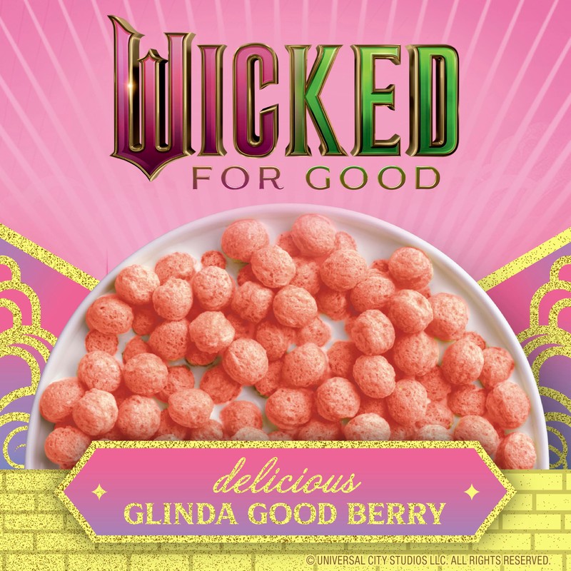General Mills Wicked Glinda Good Berry Breakfast Cereal Family Size,