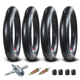 HOLATO 80/100-12 2.75/3.00-12 Inner Tube for 110cc 125cc CRF50 CRF70 XR70 CRF110 KLX110 TTR90 TTR110 PW80 RM60 RM65 DRZ110 TaoTao DB14 SSR Apollo Coolster Dirt Pit Bike Motorcycle Heavy Duty 4 Pack