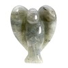 Fekuar Natural Moonstone Healing Crystal Prayer Guardian Angel Statue, Carving