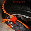 CXWK 10Pcs Universal Snow Chains Anti Slip Tire Chains for