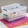 Sterilite 1427CLR Stack & Carry - 2 Layer Box, Clear