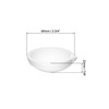 QWORK Ceramic Crucible Bowl, 4 Pcs Quartz Melting Dishes Pot