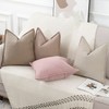 Madizz Set of 2 Simple Chenille Cushion Covers, Soft Decorative