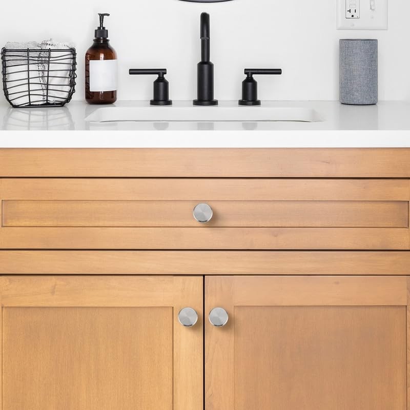 JOY DECOR 30 Pack Stainless Steel Kitchen Cabinet Hardware Knobs