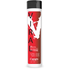 Red Hair Color Depositing Colorwash, Red Viral Shampoo for Brunettes and Brown Hair + Bondfix Bond Rebuilder, Semi Permanent Hair Color, Vegan Hair Dye by Celeb Luxury