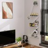 Beskadi Fire Escape Wall Shelf - 4 Tier Metal White