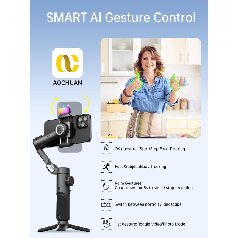Gimbal Stabilizer Smartphone Phone Video: Smartphone Gimbal Phone Stabilizer Smartphone