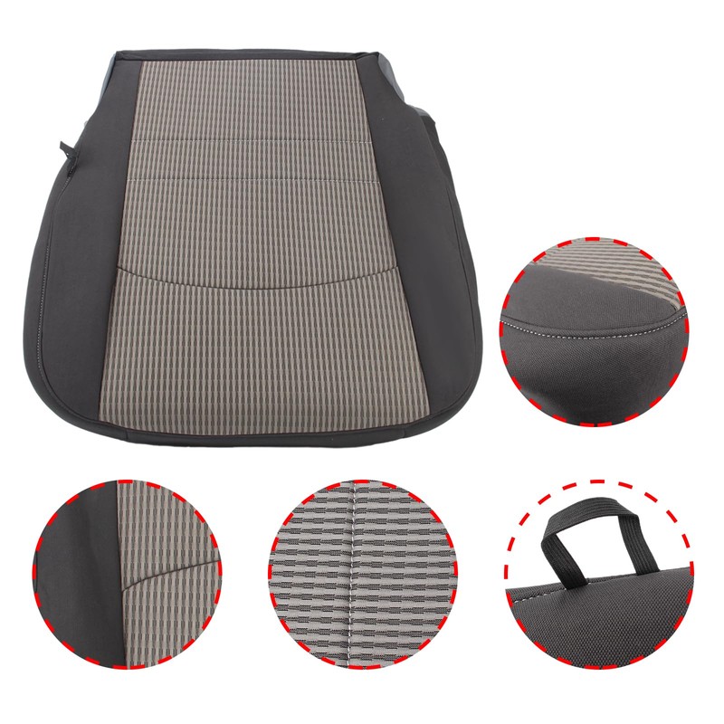 AUTOKAY Bottom Cloth Seat Cover and Foam Cushion Driver Side