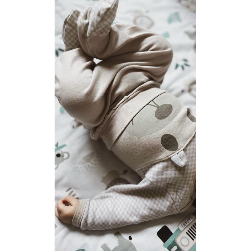 TupTam Baby Clothes Set Body Romper Hat Teddy Bear -