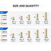 1050PCS Haespot High-Strength Bolt Kit,8.8 Grade Alloy Steel Material,M4-M8 Metric