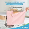 AIDEA Microfiber Cleaning Cloth Roll, 50PK, Tear Away Reusable Paper