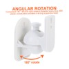 LABRIMP 4Pcs Rotating Speaker Wall Mounts Compact Wall Holder Brackets
