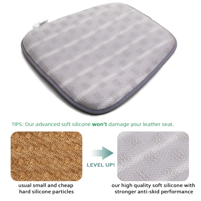 AEROiVi Car Seat Cushion for Driving, Breathable 3D Air Mesh,