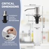 WEWE Kitchen Sink Faucet with Soap Dispenser, Lead-Free Kitchen Faucet