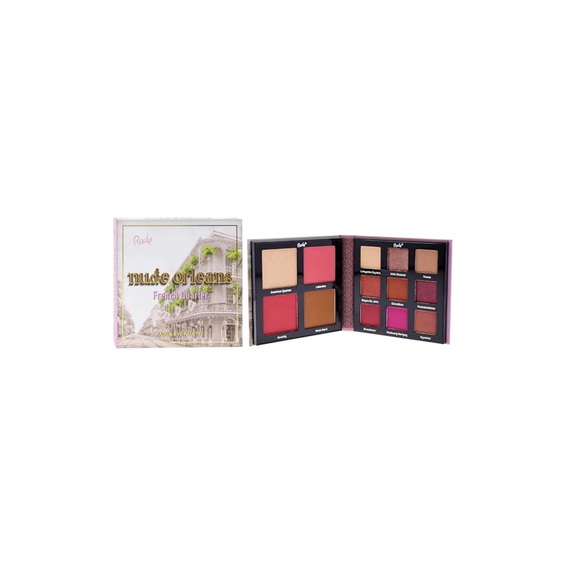 Nude Orleans Eyes and Face Palette by Rude Cosmetics for