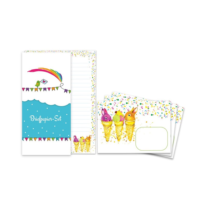 Writing Paper Set Letter Pad with Envelope for Girls Boys