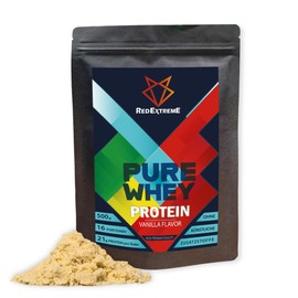 Redextreme Pur Whey Vanille – 100% natürliches Molkeprotein - 21 g hochwertigem Protein pro Portion - Proteinpulver - Molkeeiweißpulver