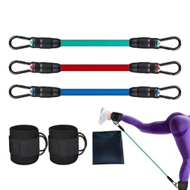 Ankle Bands for Working Out | Ankle Cuff Resistance Bands Set | Legs Resistance Bands with Ankle Strap, Exercise Equipment for Women & Men