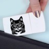 'Cat Wearing Glasses' Pill Box with Tablet Splitter (PI00034717)