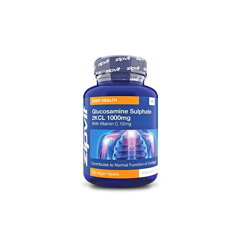 Glucosamine 2kcl 1000mg with Vitamin C, 180 Vegan Glucosamine Sulphate
