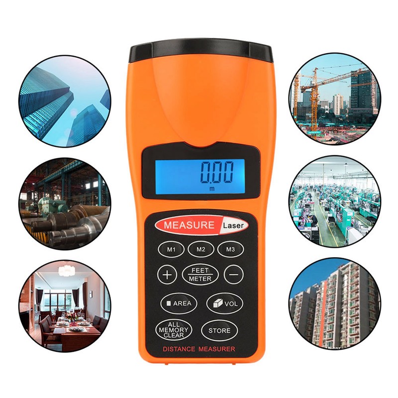 CP‑3007 LCD Display Handheld Ultrasonic Meter Pointer Measuring Gauge Up