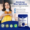 Aimgrow Blue Spirulina, Antioxidant Rich Blue Spirulina Powder, Non-GMO and