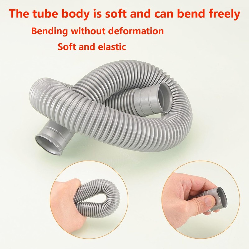 QRITY 1 PCS Overflow Pipe, 29x29mm Round Interface, Kitchen Sink