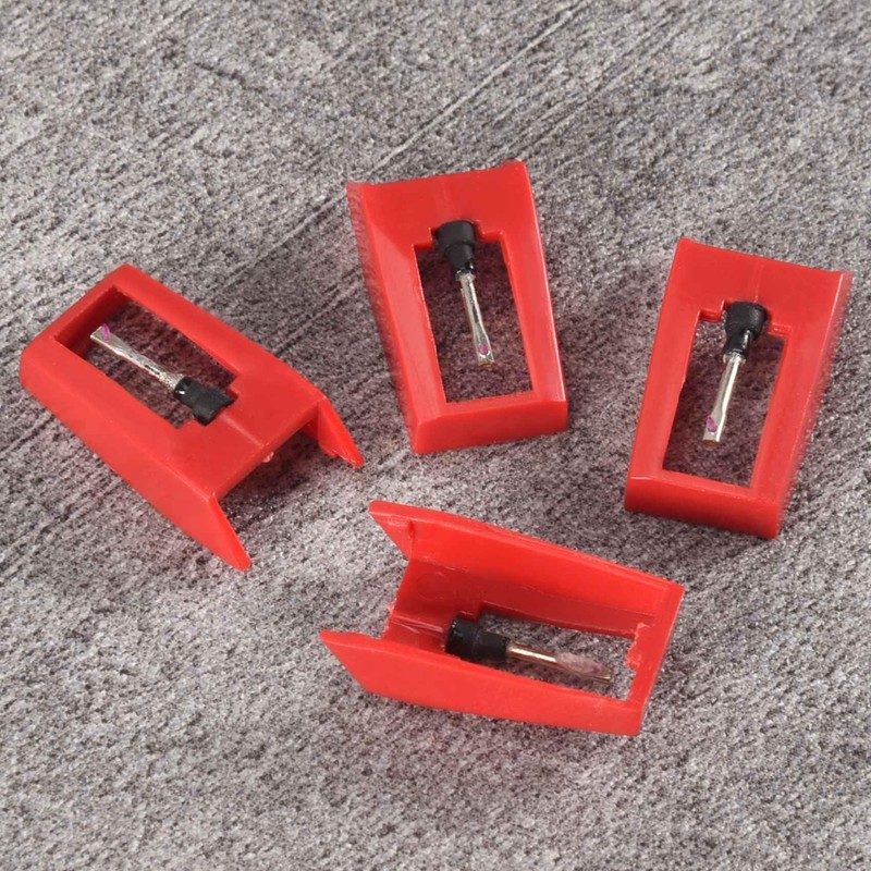 NIZEAMI 4 Pcs Record Player Needles, Universal Replacement Stylus Needles