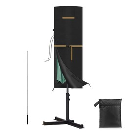 VANSHEIM Protective Cover for Double Parasol up to Diameter 400 cm Parasol Protective Cover Cantilever Parasol with Rod Waterproof UV Resistant Protective Cover for 460 x 270 cm Parasol Large XXL 160