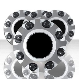 Auto Reflections Set of 4 Steel Center Caps for GMC Sierra 2500/3500 HD 2011-2019 - Silver