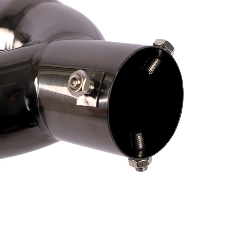 idain 2.5 inch Inlet Dual Exhaust Tip Stainless Steel Polished
