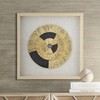 Dahlia Studios Gold Black Circle 23 1/2" Square Shadow Box