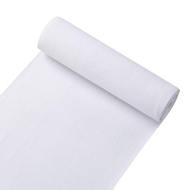 Knit Elastic Bands for Sewing White Heavy Stretch High Elasticity Flat Elastic Cord 8 Inch Wide Braided Elastic Spool 2 Yard