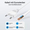 VIEVRE 2 pieces cable with plug, 3 m power cable,