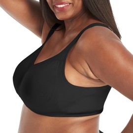 Playtex 4159 brasier de 18 horas de cobertura completa para mujer, Negro, 42DD