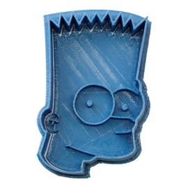 Cuticuter Simpsons Bart Cookie Cutter, Blue, 8 x 7 x 1.5 cm